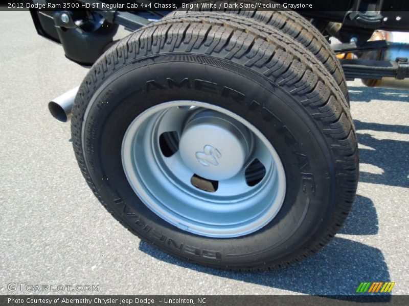 Bright White / Dark Slate/Medium Graystone 2012 Dodge Ram 3500 HD ST Regular Cab 4x4 Chassis