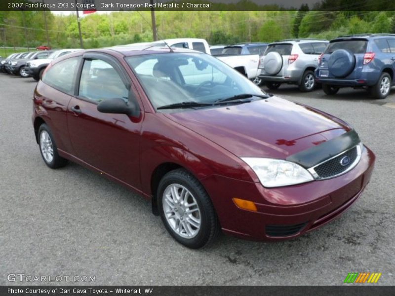 Dark Toreador Red Metallic / Charcoal 2007 Ford Focus ZX3 S Coupe
