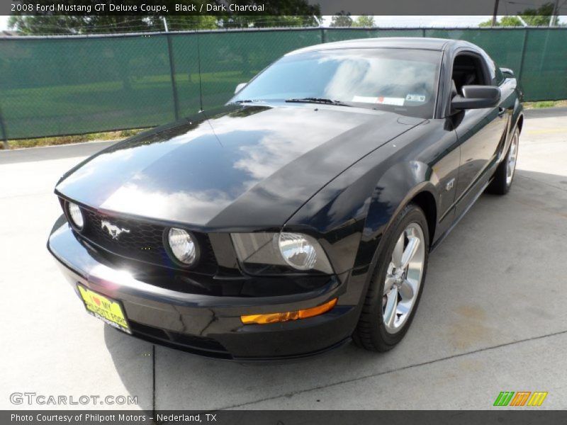 Black / Dark Charcoal 2008 Ford Mustang GT Deluxe Coupe