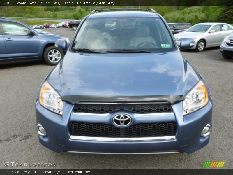 Pacific Blue Metallic / Ash Gray 2010 Toyota RAV4 Limited 4WD