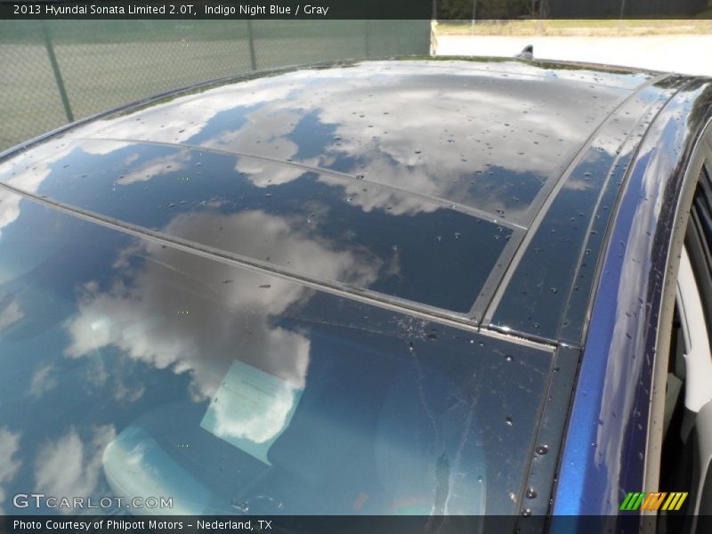 Indigo Night Blue / Gray 2013 Hyundai Sonata Limited 2.0T