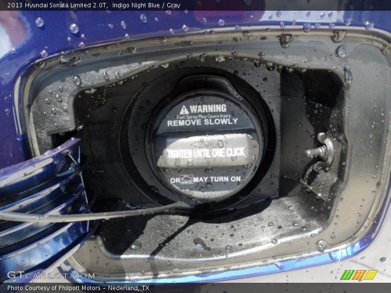 Indigo Night Blue / Gray 2013 Hyundai Sonata Limited 2.0T
