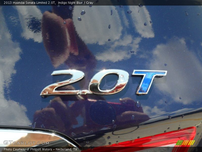 Indigo Night Blue / Gray 2013 Hyundai Sonata Limited 2.0T