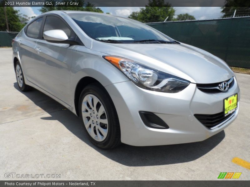 Silver / Gray 2013 Hyundai Elantra GLS