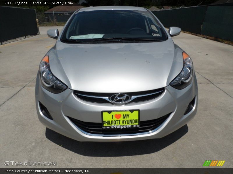 Silver / Gray 2013 Hyundai Elantra GLS