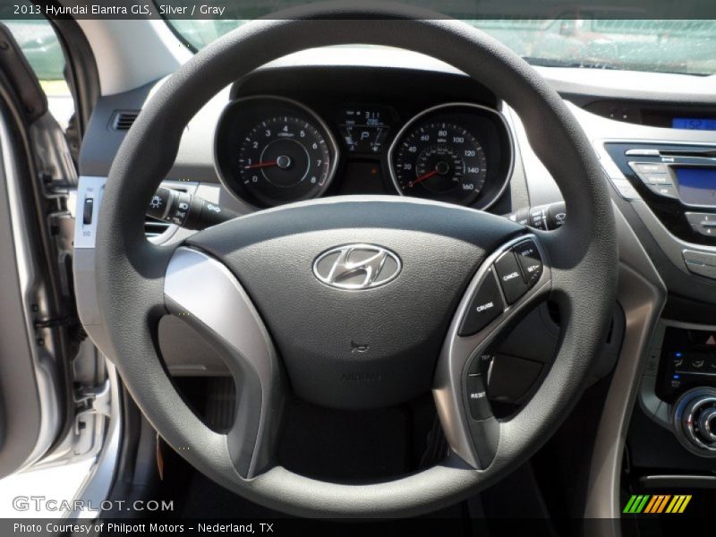 Silver / Gray 2013 Hyundai Elantra GLS