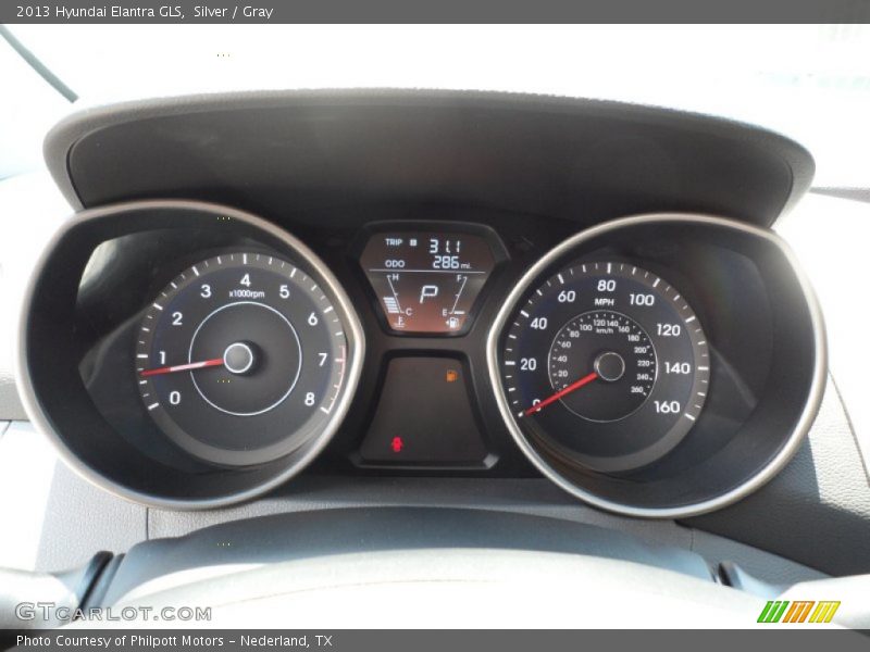 Silver / Gray 2013 Hyundai Elantra GLS