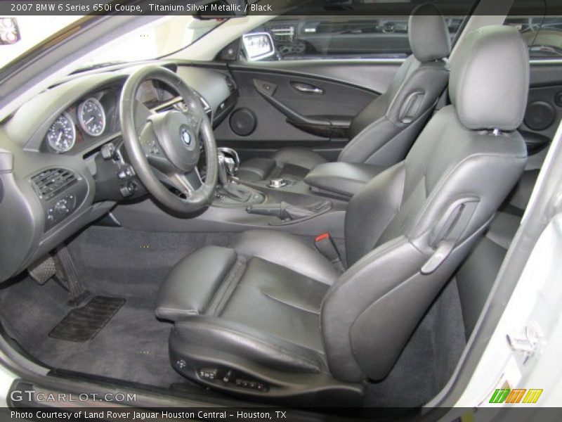 Titanium Silver Metallic / Black 2007 BMW 6 Series 650i Coupe