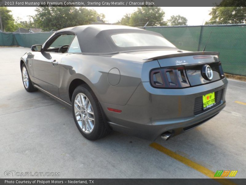 Sterling Gray Metallic / Charcoal Black 2013 Ford Mustang V6 Premium Convertible