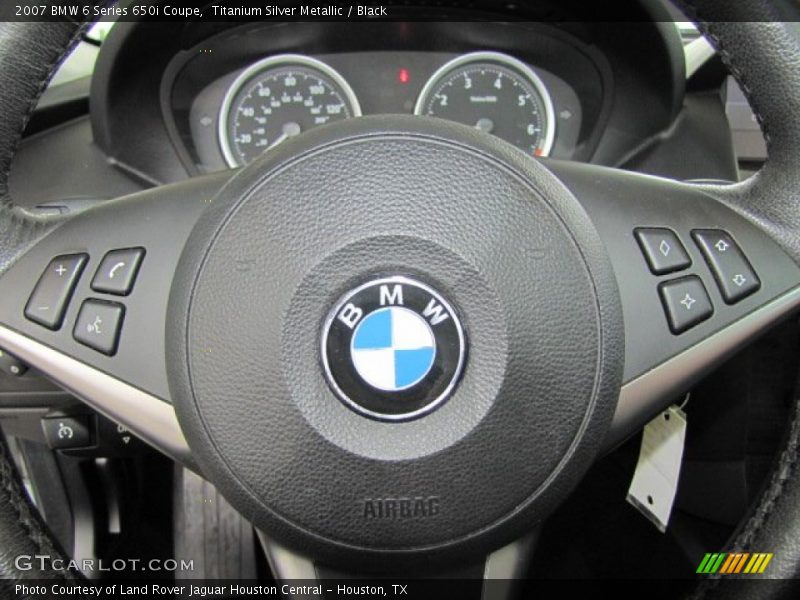 Titanium Silver Metallic / Black 2007 BMW 6 Series 650i Coupe