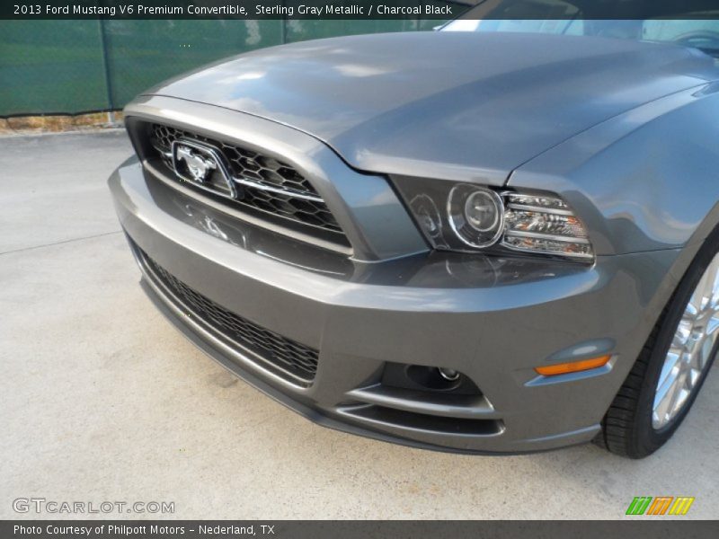 Sterling Gray Metallic / Charcoal Black 2013 Ford Mustang V6 Premium Convertible