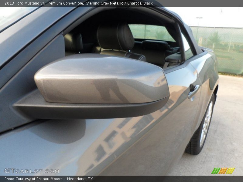 Sterling Gray Metallic / Charcoal Black 2013 Ford Mustang V6 Premium Convertible