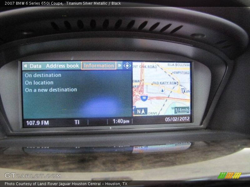 Titanium Silver Metallic / Black 2007 BMW 6 Series 650i Coupe