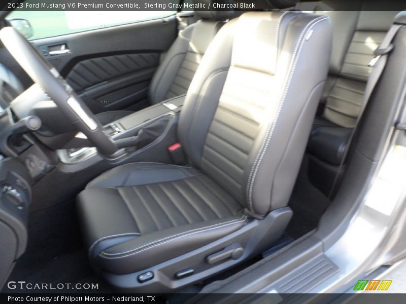 Sterling Gray Metallic / Charcoal Black 2013 Ford Mustang V6 Premium Convertible