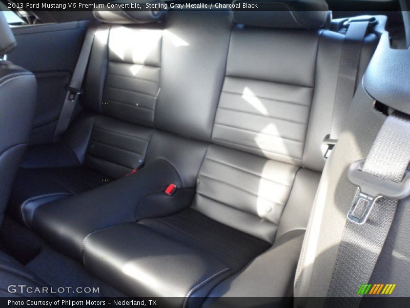 Rear Seat of 2013 Mustang V6 Premium Convertible
