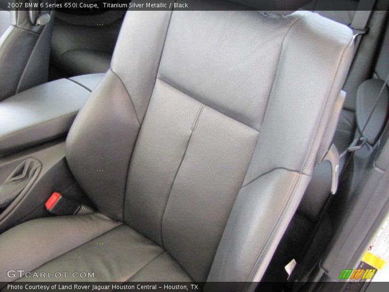 Titanium Silver Metallic / Black 2007 BMW 6 Series 650i Coupe