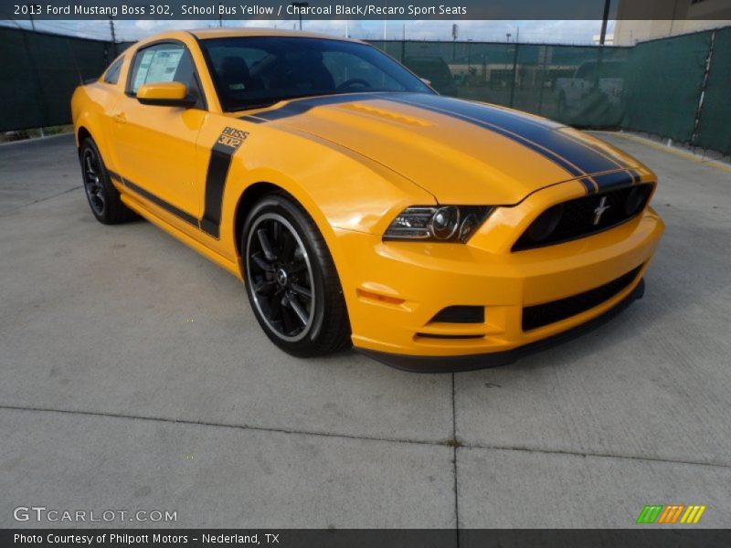 Front 3/4 View of 2013 Mustang Boss 302