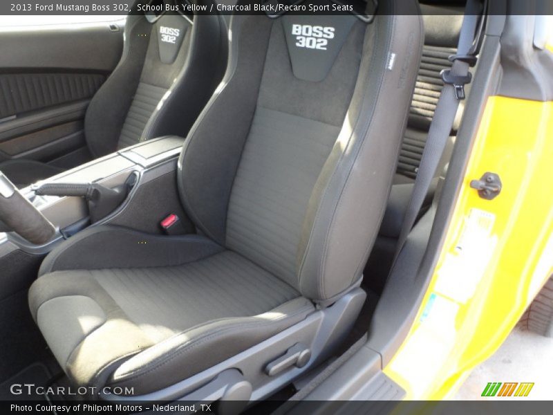 Front Seat of 2013 Mustang Boss 302