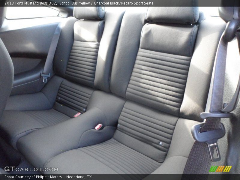 Rear Seat of 2013 Mustang Boss 302