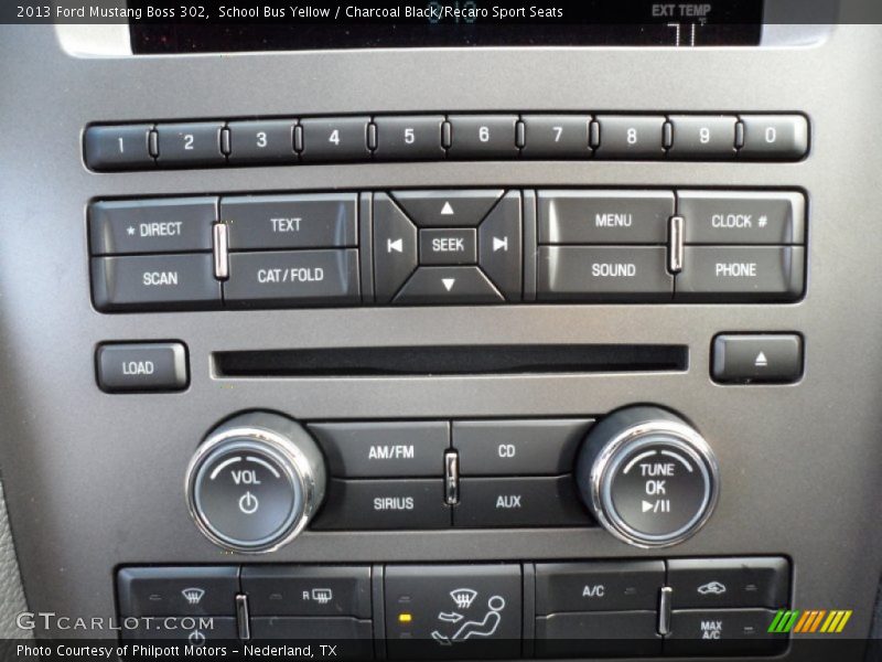 Controls of 2013 Mustang Boss 302