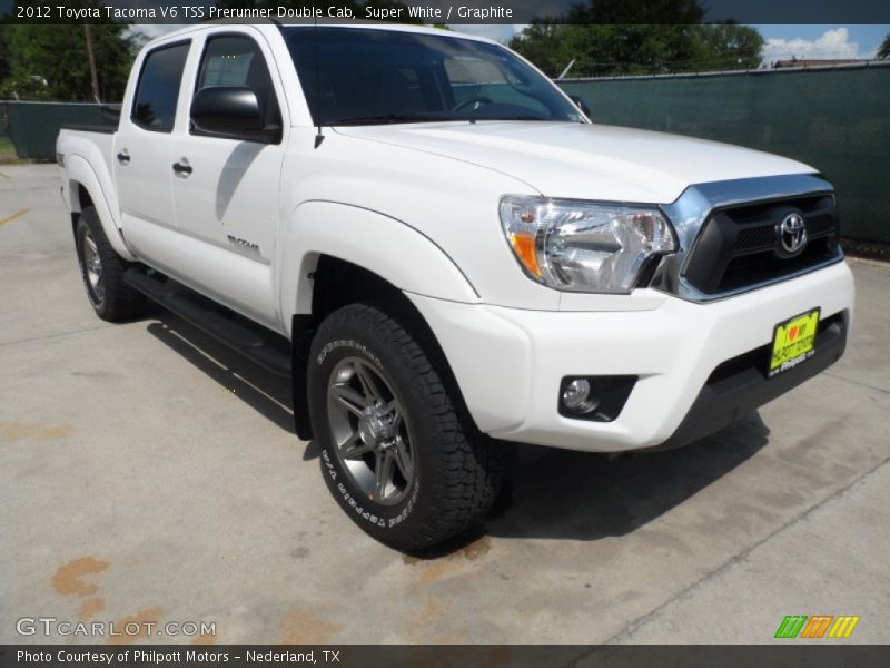 Super White / Graphite 2012 Toyota Tacoma V6 TSS Prerunner Double Cab