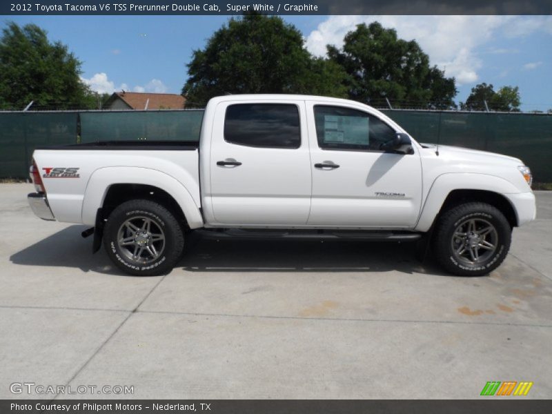 Super White / Graphite 2012 Toyota Tacoma V6 TSS Prerunner Double Cab