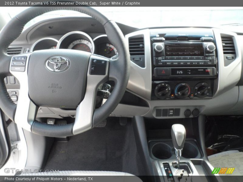 Super White / Graphite 2012 Toyota Tacoma V6 TSS Prerunner Double Cab