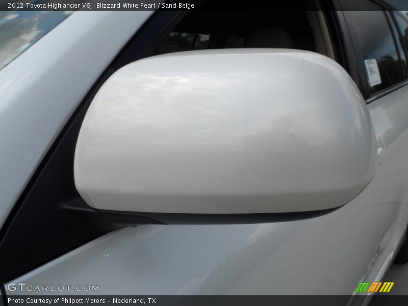 Blizzard White Pearl / Sand Beige 2012 Toyota Highlander V6