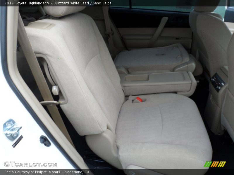Blizzard White Pearl / Sand Beige 2012 Toyota Highlander V6