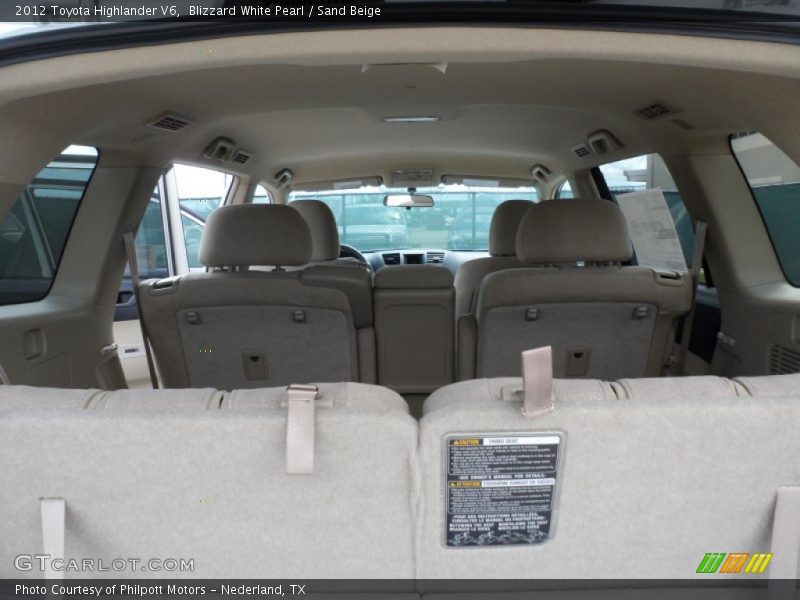 Blizzard White Pearl / Sand Beige 2012 Toyota Highlander V6
