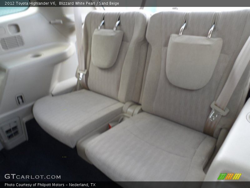 Blizzard White Pearl / Sand Beige 2012 Toyota Highlander V6
