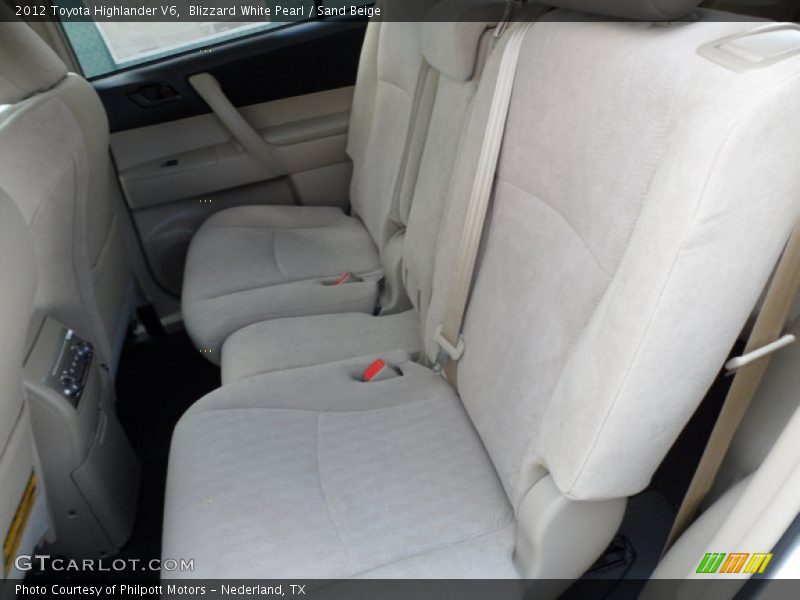 Blizzard White Pearl / Sand Beige 2012 Toyota Highlander V6