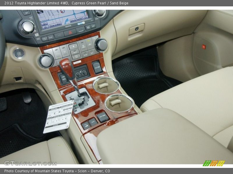Cypress Green Pearl / Sand Beige 2012 Toyota Highlander Limited 4WD