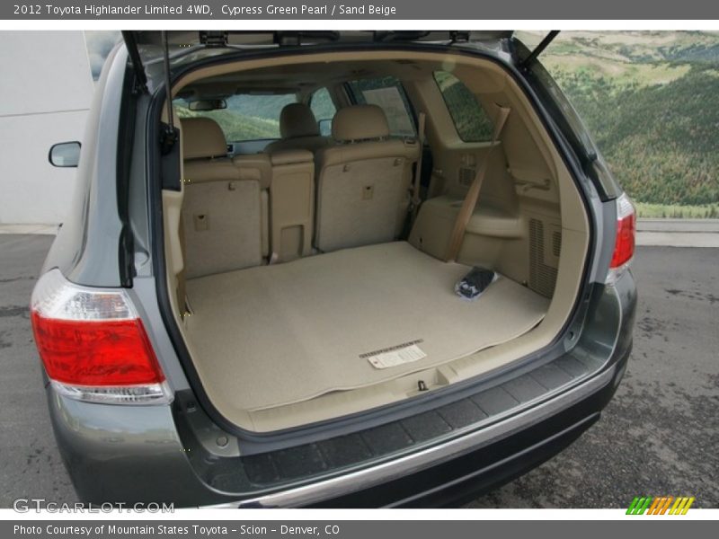 Cypress Green Pearl / Sand Beige 2012 Toyota Highlander Limited 4WD