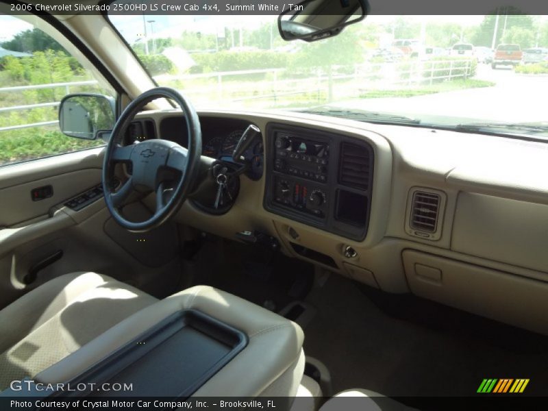 Summit White / Tan 2006 Chevrolet Silverado 2500HD LS Crew Cab 4x4