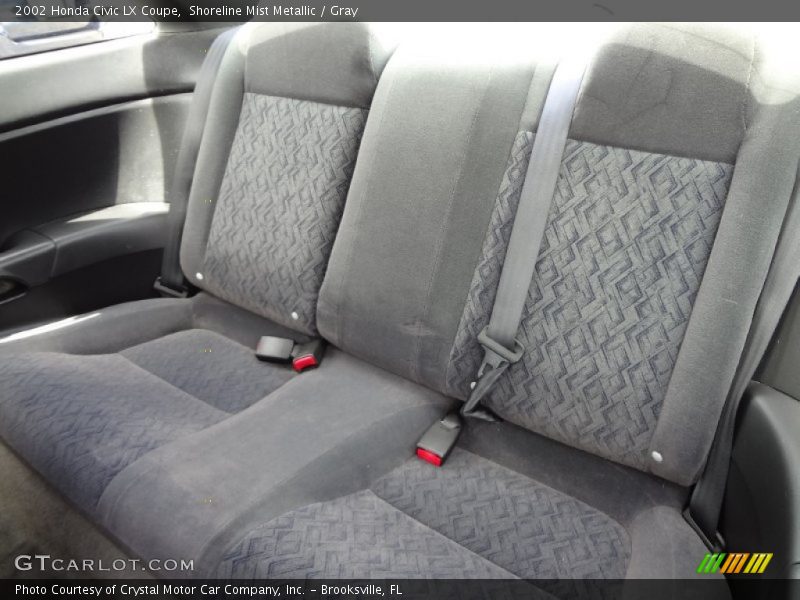 Shoreline Mist Metallic / Gray 2002 Honda Civic LX Coupe