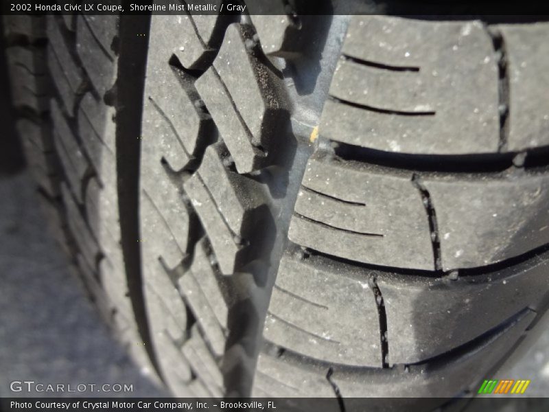 Shoreline Mist Metallic / Gray 2002 Honda Civic LX Coupe