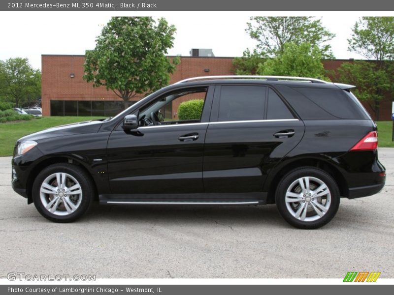 Black / Black 2012 Mercedes-Benz ML 350 4Matic