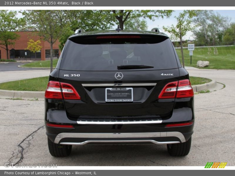 Black / Black 2012 Mercedes-Benz ML 350 4Matic