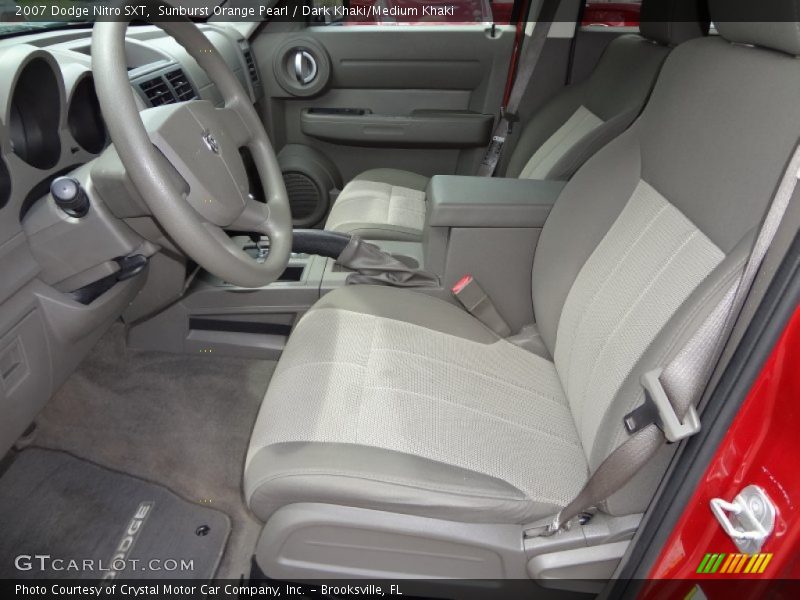 Sunburst Orange Pearl / Dark Khaki/Medium Khaki 2007 Dodge Nitro SXT