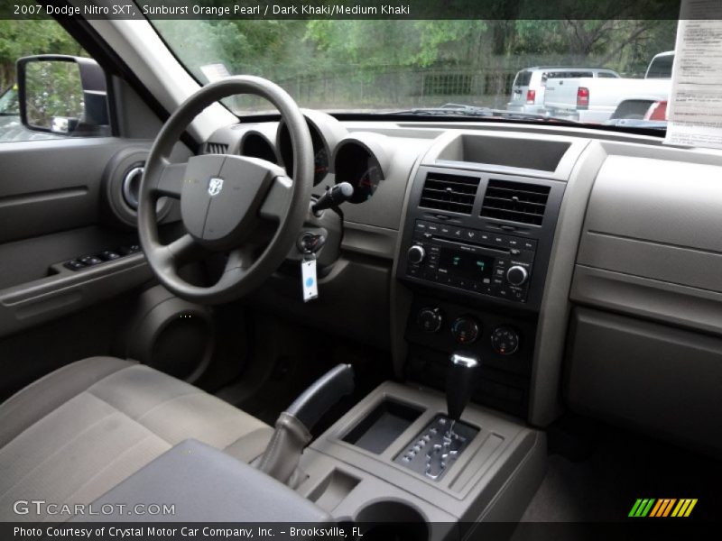 Sunburst Orange Pearl / Dark Khaki/Medium Khaki 2007 Dodge Nitro SXT