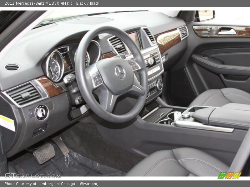 Black / Black 2012 Mercedes-Benz ML 350 4Matic
