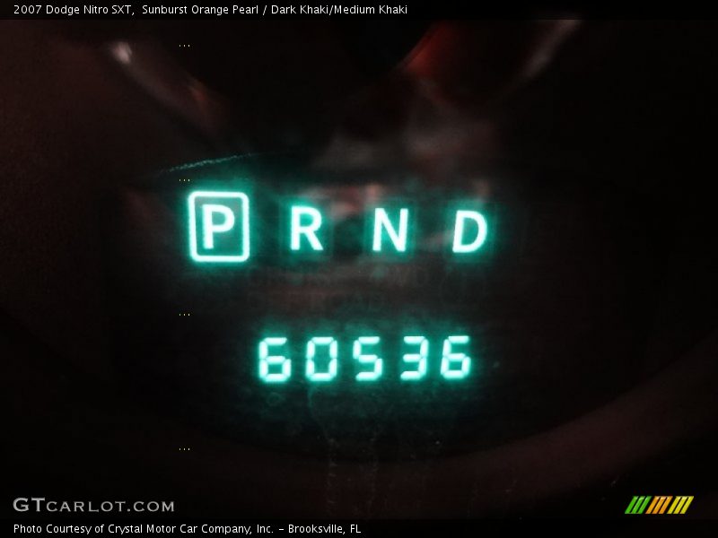 Sunburst Orange Pearl / Dark Khaki/Medium Khaki 2007 Dodge Nitro SXT