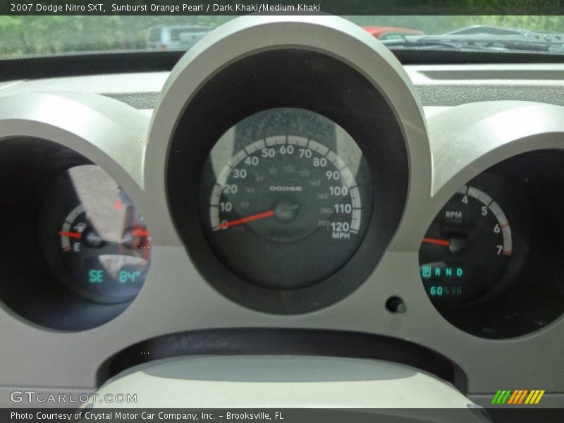 Sunburst Orange Pearl / Dark Khaki/Medium Khaki 2007 Dodge Nitro SXT