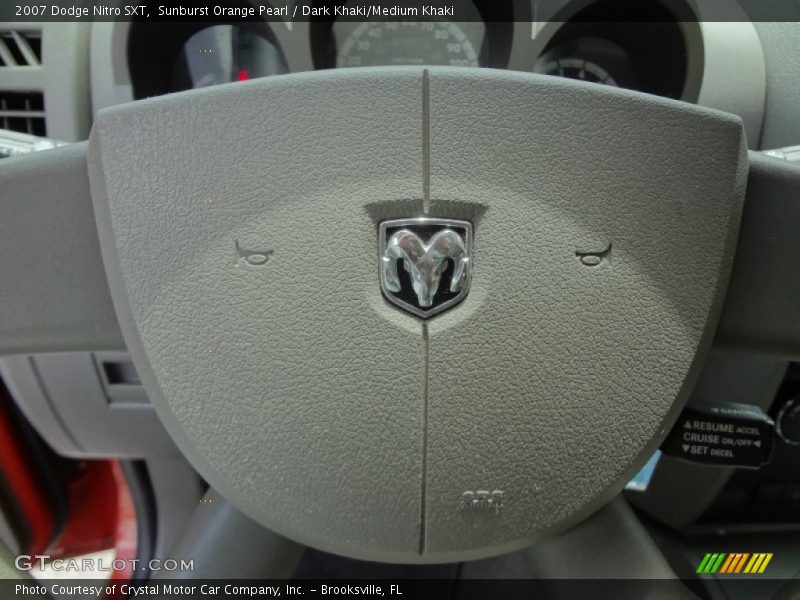 Sunburst Orange Pearl / Dark Khaki/Medium Khaki 2007 Dodge Nitro SXT
