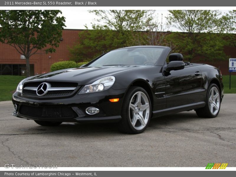 Black / Black 2011 Mercedes-Benz SL 550 Roadster