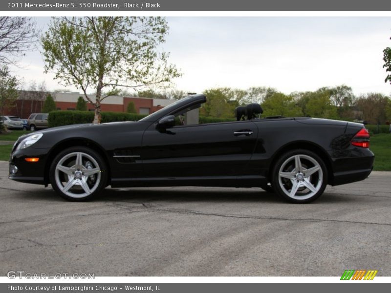 Black / Black 2011 Mercedes-Benz SL 550 Roadster