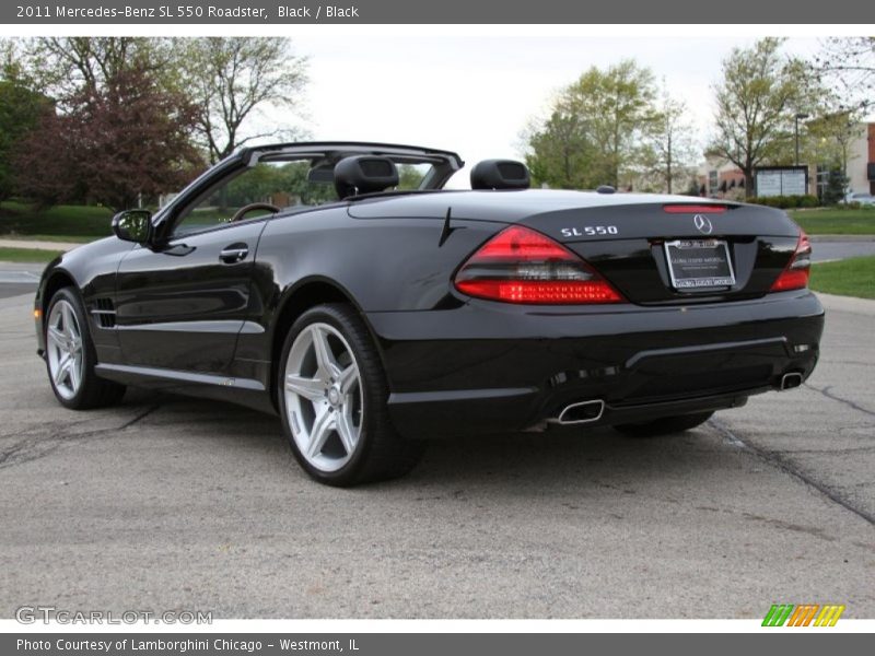 Black / Black 2011 Mercedes-Benz SL 550 Roadster