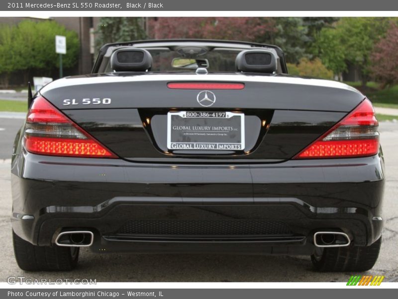 Black / Black 2011 Mercedes-Benz SL 550 Roadster