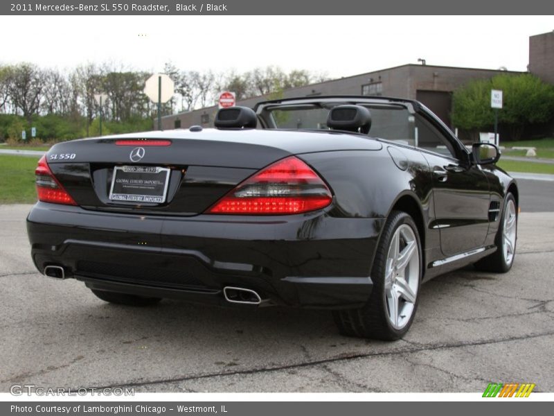 Black / Black 2011 Mercedes-Benz SL 550 Roadster